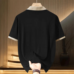 Plus Size Contrast Summer Polo