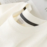 Summer Waffle Knit Casual Tee