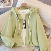 Hooded Casual Zipper Workwear Jacket