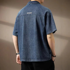 American Style Denim Summer Polo