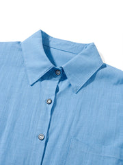 Velvet Shirt & Short Set