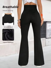 Women'S High-Waisted Leggings - Stretchy Yoga Pants with Tummy Control, Non-Slip Grip, All-Season Workout Leggings for Gym,