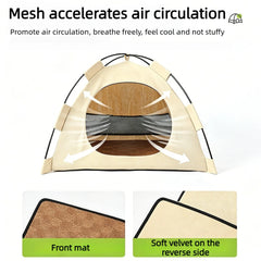Pet Tent Bed Cats House Supplies Products Accessories Warm Cushions Furniture Sofa Basket Beds Winter Clamshell Kitten Tents Cat