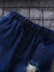 Tartan Polo Denim Outfit Set