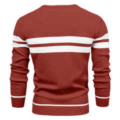 Slim Striped Knit Pullover