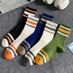 Colorful Stripe Casual Socks
