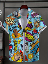 Graffiti Art Button Up Vacation Shirt