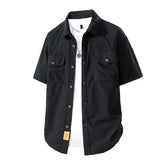American Retro Lapel Workwear Shirt