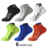 Men’s Cotton Mesh Ankle Sports Socks – 6 Pairs