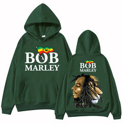 Bob Marley Hoodie Harajuku Hip Hop Pullover Tops Sweatshirt Gift