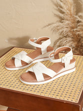 Women Low Heel Ankle Wrap Sandals