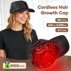 650nm+850nm Infrared Red Light Hair Growth Cap Hair Loss Treatment Hat Anti Hair Loss Restore Hair Thickness Hair Regrowth Care