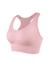 Beautiful Back Sports Bras For Women Seamless Adjustable Strap Shockproof Elastic Fitness Athletic Brassiere Slim Yoga Top
