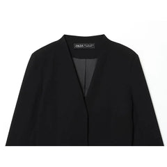 Chic Blazer Style Midi Dress