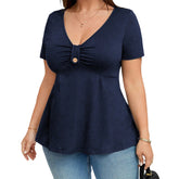 Velvet Slash Neck Top