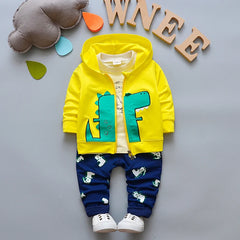 Baby Boy Hooded Cotton Set
