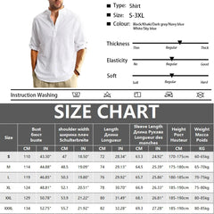 Lightweight Henley Casual Shirt Men