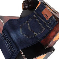 Classic Stretch Straight Denim Jeans