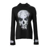 Skull Hooded Pullover