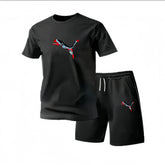 2026 Summer Fashion Men's Tracksuit T-shirt Shorts Set Leisure Short Sleeve Set Jogging Gym Suit Brand Clothing