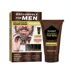 Beard Lotion Foam Rich Deep Cleaning Nourish Beard Remove Dirt Excess Grease Men Soft Beard Healthy Shine Strengthen Beard Roots