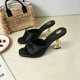 Zyxz Sculpted Heel Dress Slippers