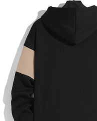 Men's patchwork color hoodie light fleece hoodie long sleeve hoodie sports hoodie