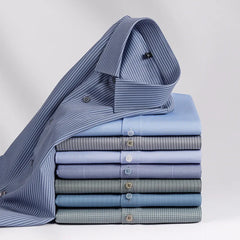 Anti Wrinkle Slim Plaid Shirt