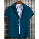 Oversized Beach Party Print Shirt