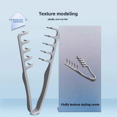 Men's Styling Comb Set, Plastic Material, Portable Small Easy Storage, Hair Grip Define Volume, Travel Office Dorm Use