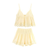 Hh Backless Top Pleated Shorts