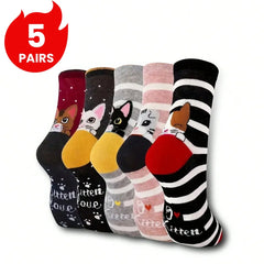 Playful Cat Crew Sock Pack