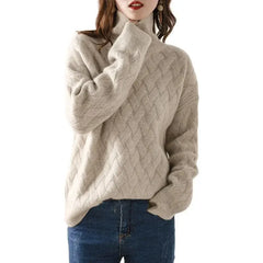 Oversized Turtleneck Winter Knit Sweater
