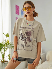 Follow Me Graphic Summer Tee