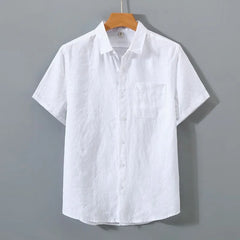 Solid Loose Short Sleeve Shirt