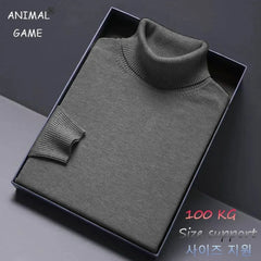 Minimal Turtleneck Knit Pullover