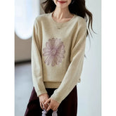 Classic Gray Winter Knit Pullover