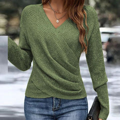 Women’s Slim V-Neck Knit Sweater