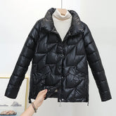 Glossy Winter Cotton Padded Parka