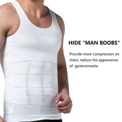 Men's Compression Shirts Tank Tops Undershirts Mens Slimming Body Shaper Vest Sleeveless Abdomen Slim Vest Fitness Workout