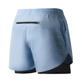 Black Double Layer Training Shorts