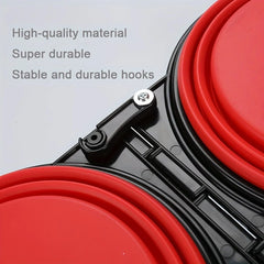 Portable Pet Folding Bowl, Outdoor Dog Double Bowl for Water and Food Sharing, Cat Bowl, Pet Dog Food Basin, Suitable for Travel