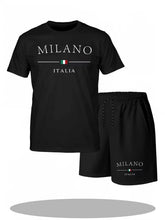 Men's Tracksuit 2 Piece O-neck Short Sleeve Shirt Shorts Set Men's Running Suit Plus Size T shirts Man Clothing Summer T-shirt