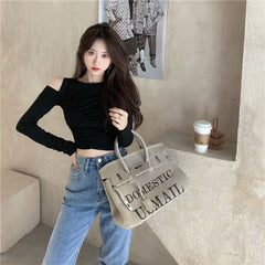 Slim Hollow Detail Tee Women
