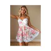 Cotton Lace Low Back Nightdress