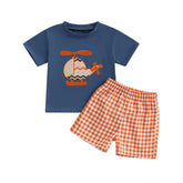 Dinosaur Tee Denim Shorts Set