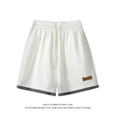 Men's Trendy 2-Piece Streetwear Co-ord Solid Color Short Sleeve T-Shirt And Drawstring Elastic Waist Shorts Set 5XL
