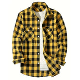 Classic Plaid Flannel Shirt Men