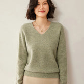 Merino Wool V Neck Sweater