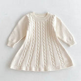 Knitted Princess Party Girls Dress
